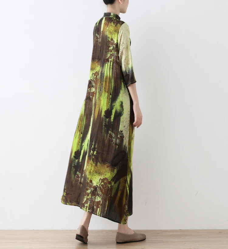 Новое летнее шифоновое платье с принтом в виде галстука женское повседневное