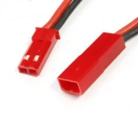 5 пар/лот * 20AWG Силикагель кабель 100 мм штекер + гнездо JST разъем с анодом и катодным