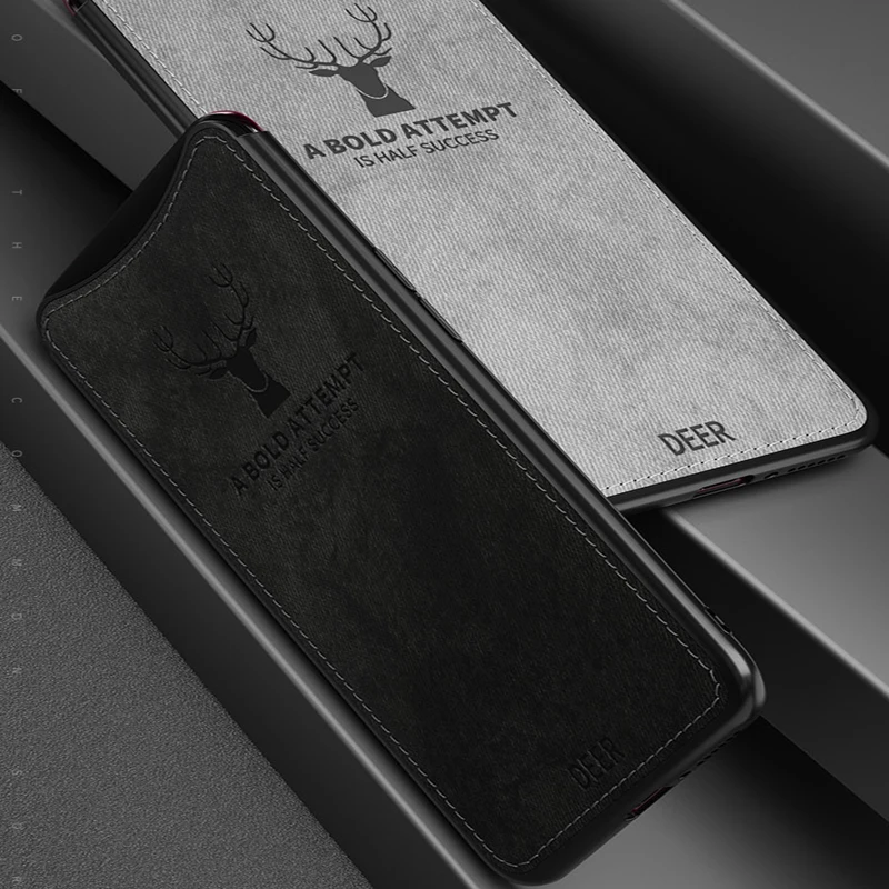 Для OPPO Find X Чехол KOOSUK Ретро деловой PU нескользящий анти-Тканевый задний чехол для