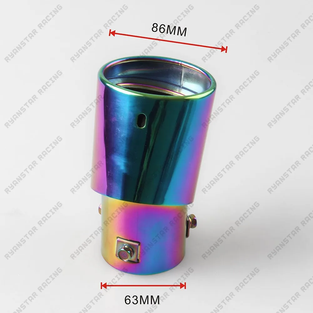 2.5 &quotавтомобиль автомобиля глушитель Нержавеющая сталь хвост трубой