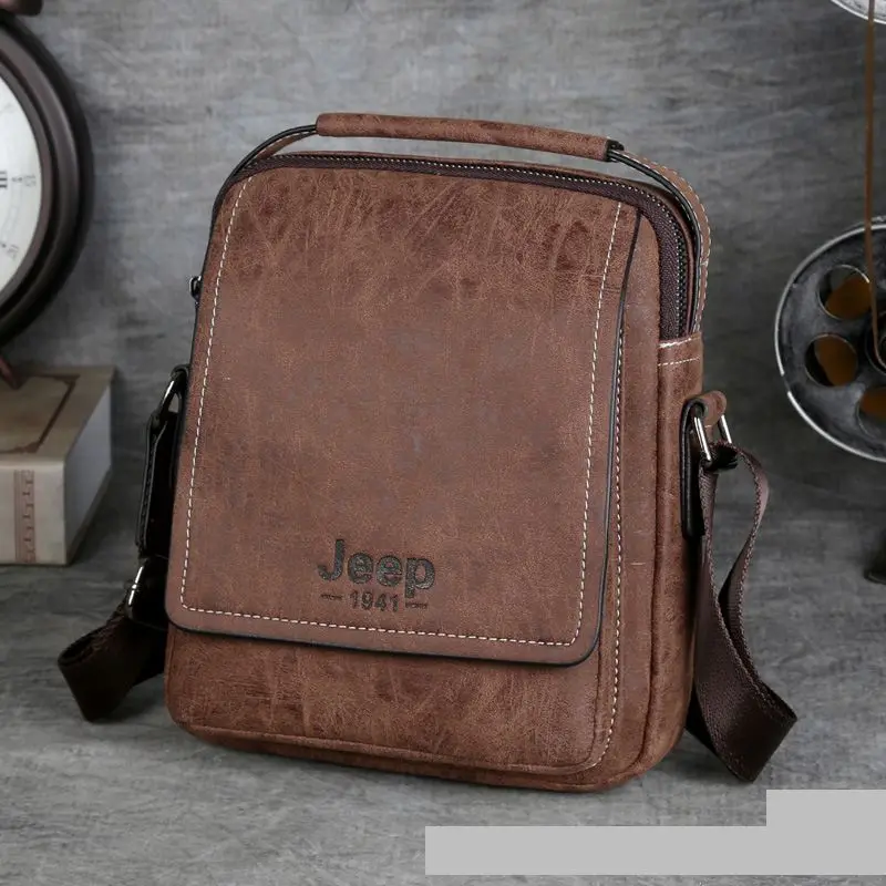 Jeep buluo Маленькие Мужские сумки модные мужские кожаные Скраб для ноутбука