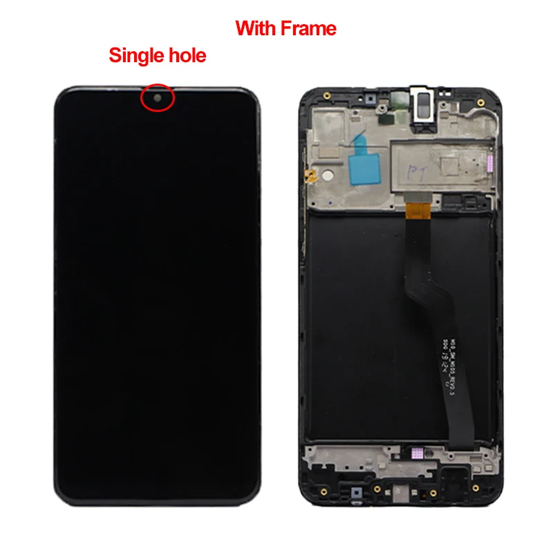 Single card frame Для samsung Galaxy A10 ЖК-дисплей кодирующий преобразователь сенсорного экрана в сборе 6," протестирован для samsung A10 A105DS A105F A105FD A105A lcd - Цвет: Single card frame