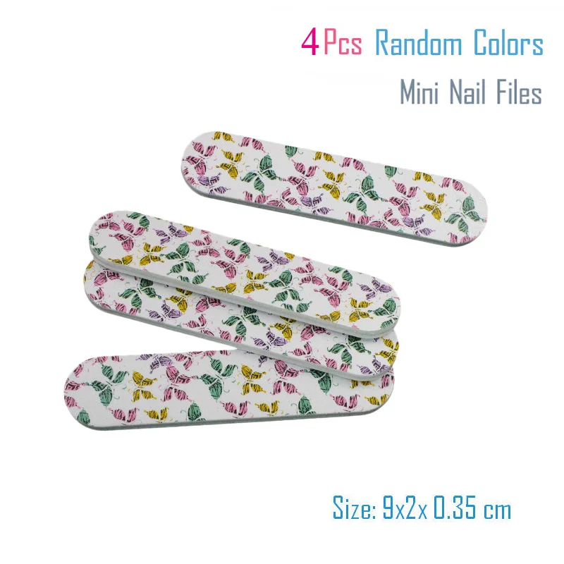 4Pc BBT040Small AddFavor 4 шт. мелкая губка для ногтей полировщик Маникюрный Инструмент пилочка для ногтей блок лак для ногтей пена наждачная бумага EVA пилка для ногтей полировщик - Цвет: 4Pc BBT040Small