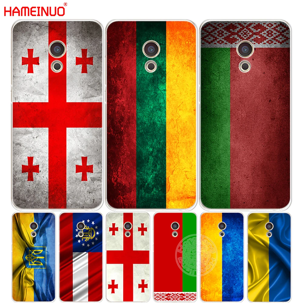 HAMEINUO Флаг Грузии Литва Беларуси крышка чехол для телефона Meizu M5 M5S M6 M2 M3 M3S MX4 MX5 MX6 PRO
