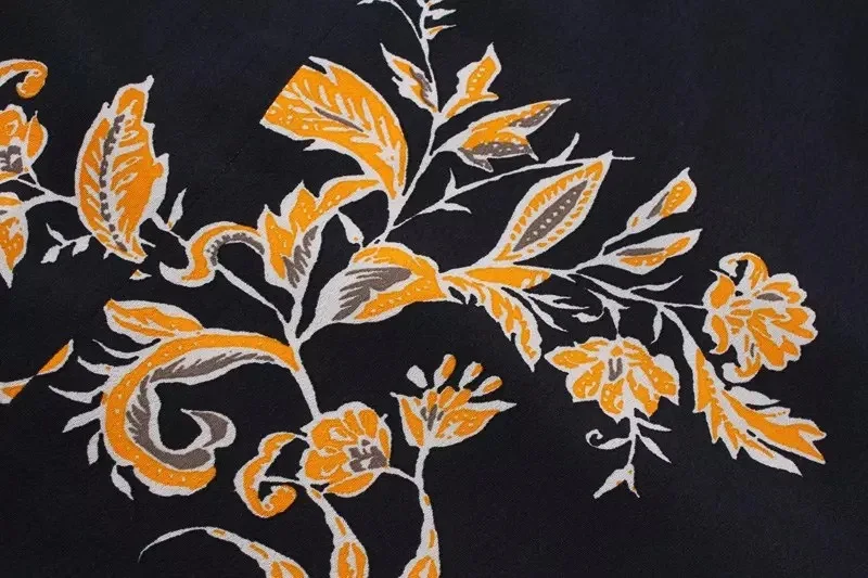 Платье с цветочным принтом винтажное длинное плиссированное платье треугольным