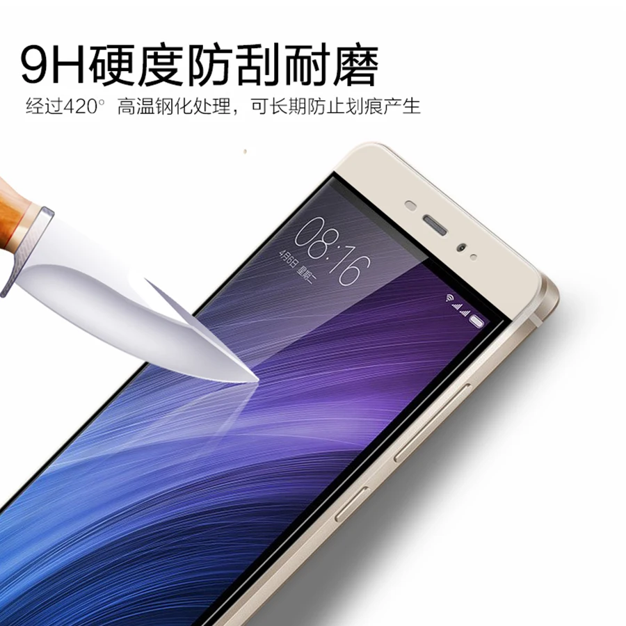 Для Xiaomi Redmi 4 закаленное стекло 2.5D полное покрытие стекло-экран протектор