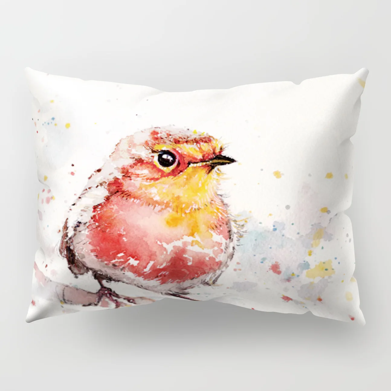 Watercolor Animal Polyester Cushion Cover Soft 30x50cm Cute Bird Owl Deer Print Decorative Pillow Case for Sofa Couch Home Decor