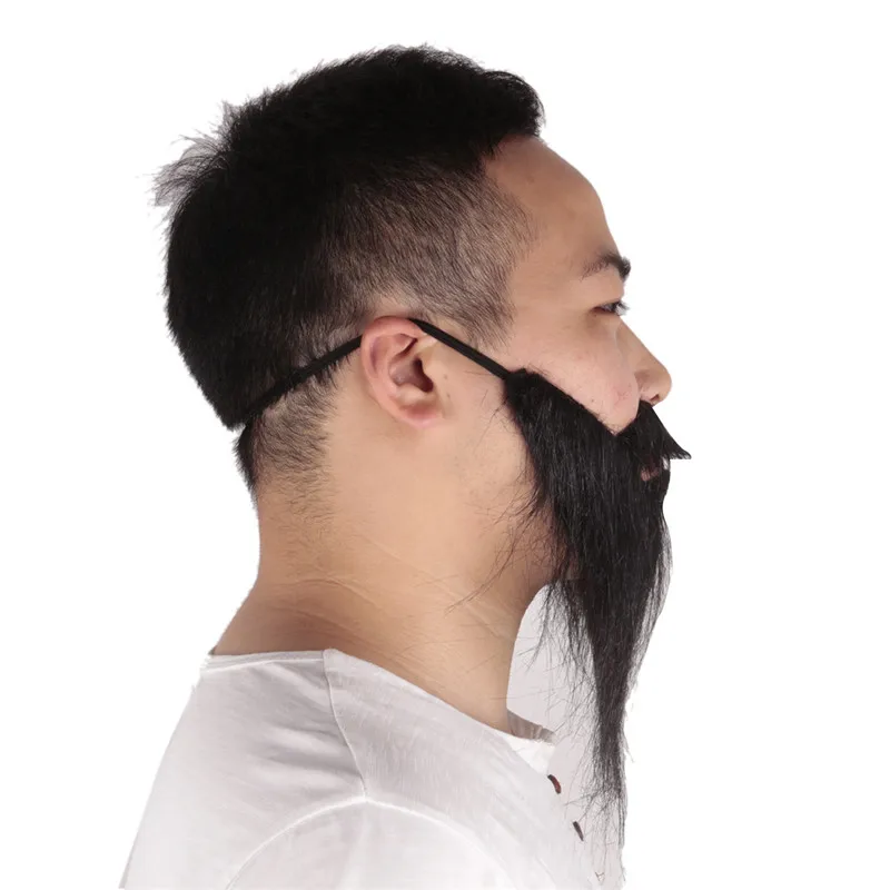 Забавный костюм для мужчин 1 шт. вечеринки Хэллоуина бороды лица маскировки волос