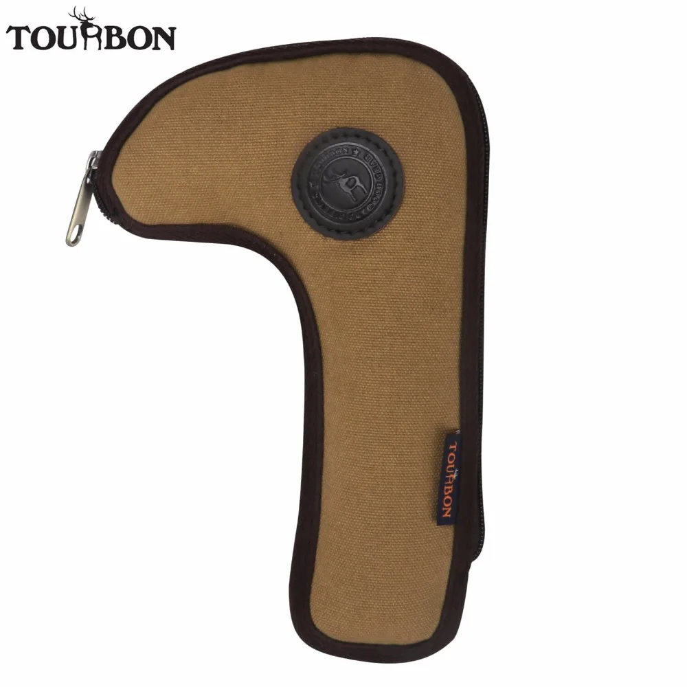 

Tourbon Hunting Gun Accessories Tactical Canvas .22LR Rifle Bolt Holder Waist Belt Attach Bolt Carrier Pouch