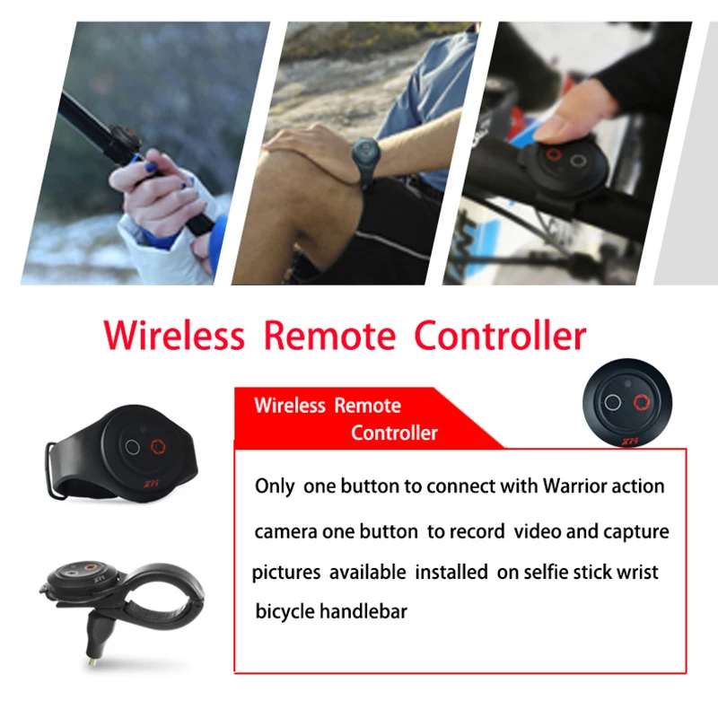 XM H.265 1080P Full HD Спорт действий Камера 16 ГБ карты 3400 Батарея Wi-Fi видео DV камера с