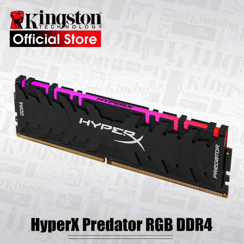 Kingston HyperX Predator RGB 8 Гб 3000 МГц DDR4 CL15 DIMM 288-pin XMP Память Ram ddr4 настольная для компьютерных