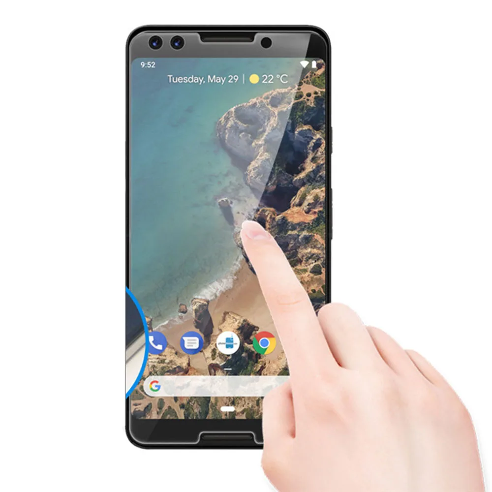 2 шт Naxtop 2.5D Закаленное стекло протектор экрана для Google Pixel 3 XL/XL3/3/3a XL/3a-прозрачный |
