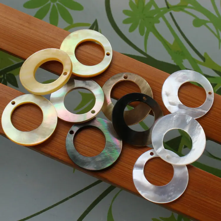 30pcs /lot 18mm Drilled Natural Round Circle Cut Mother Pearl Shell Beads of MOP for DIY Jewelry | Украшения и аксессуары