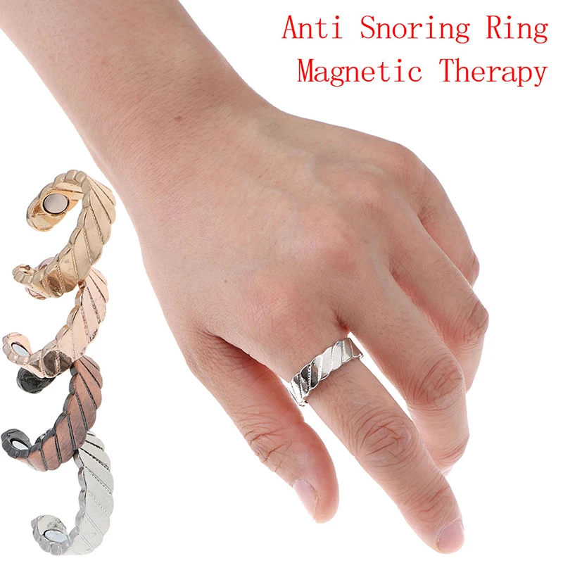 Anti Snore Ring Magnetic Therapy Acupressure Treatment Against Snoring Device Snore Stopper Finger Ring Sleeping Aid