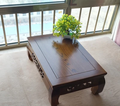 Деревянный стол для окна Louis модный плавающий чайный татами из цельной древесины
