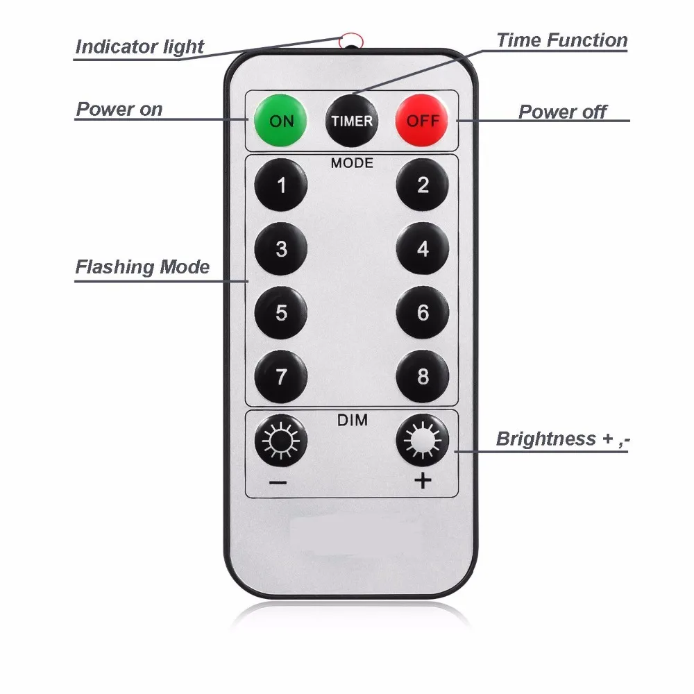 Волшебная светодиодная гирлянда MAGICNIGHT с питанием от аккумулятора серебристая