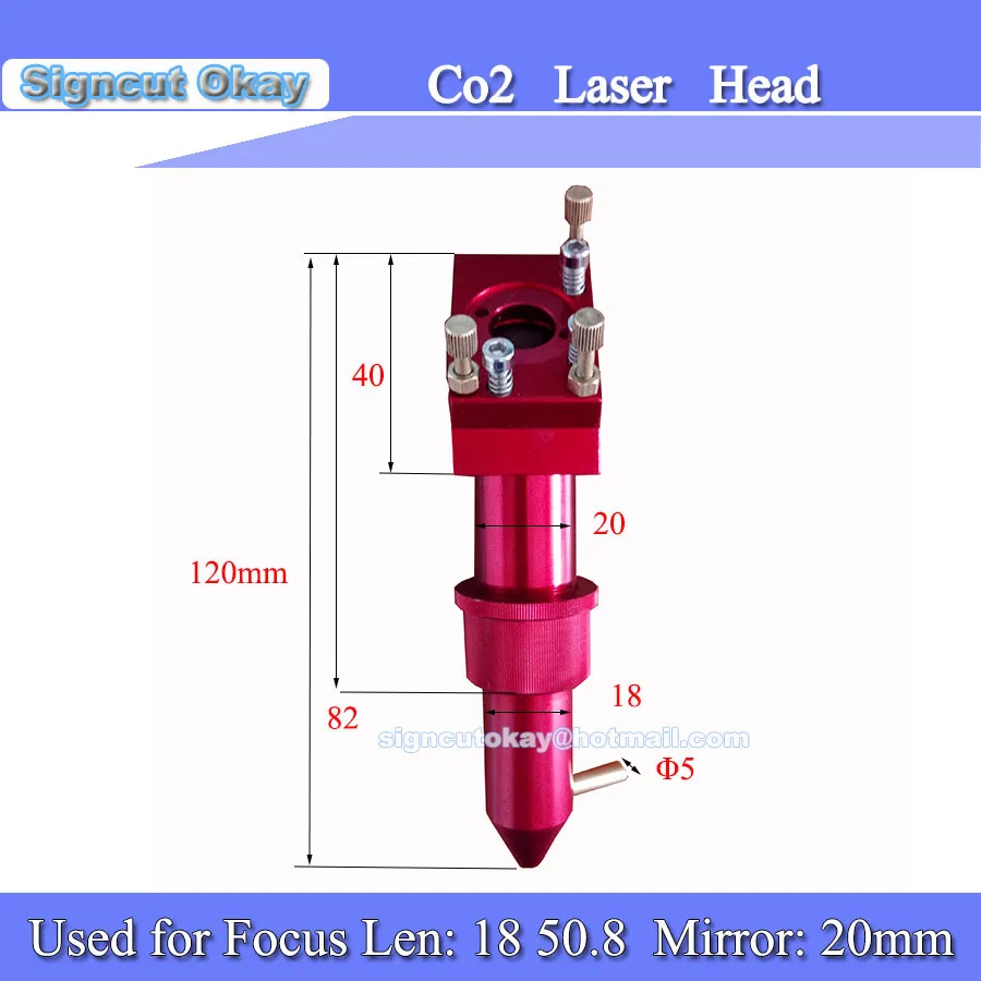 Three Color CO2 Laser Head Set / Reflection Mirror Mount + for Engraving Cutting Machine | Инструменты