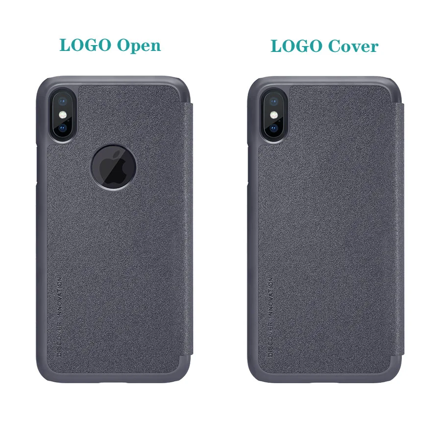 Для iPhone X XS защитный чехол NILLKIN Sparkle супер тонкий роскошный флип-чехол из