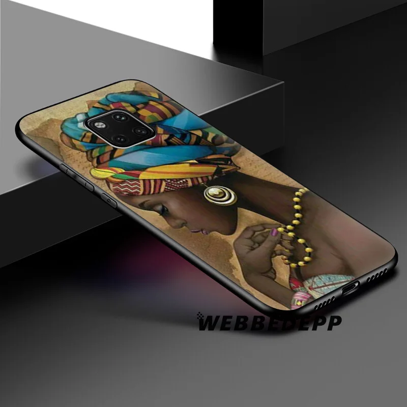 WEBBEDEPP афро Девушки Красочный милый мягкий чехол для Huawei P20 Pro P10 P9 P8 Lite 2015 2017 P Smart 2019