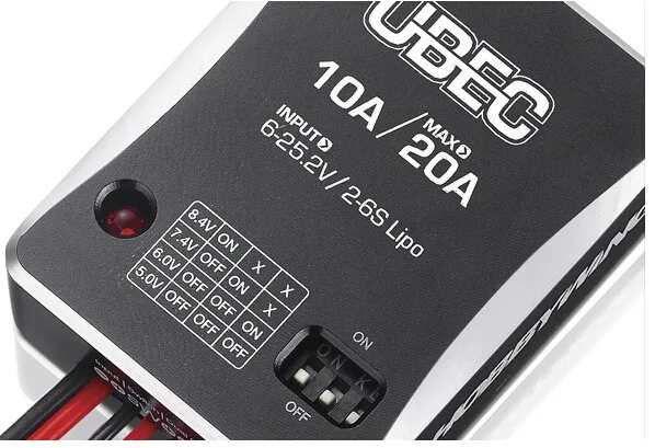 Hobbywing 10A 2-6S UBEC модуль внешний коммутационный фоторегулятор | Игрушки и хобби