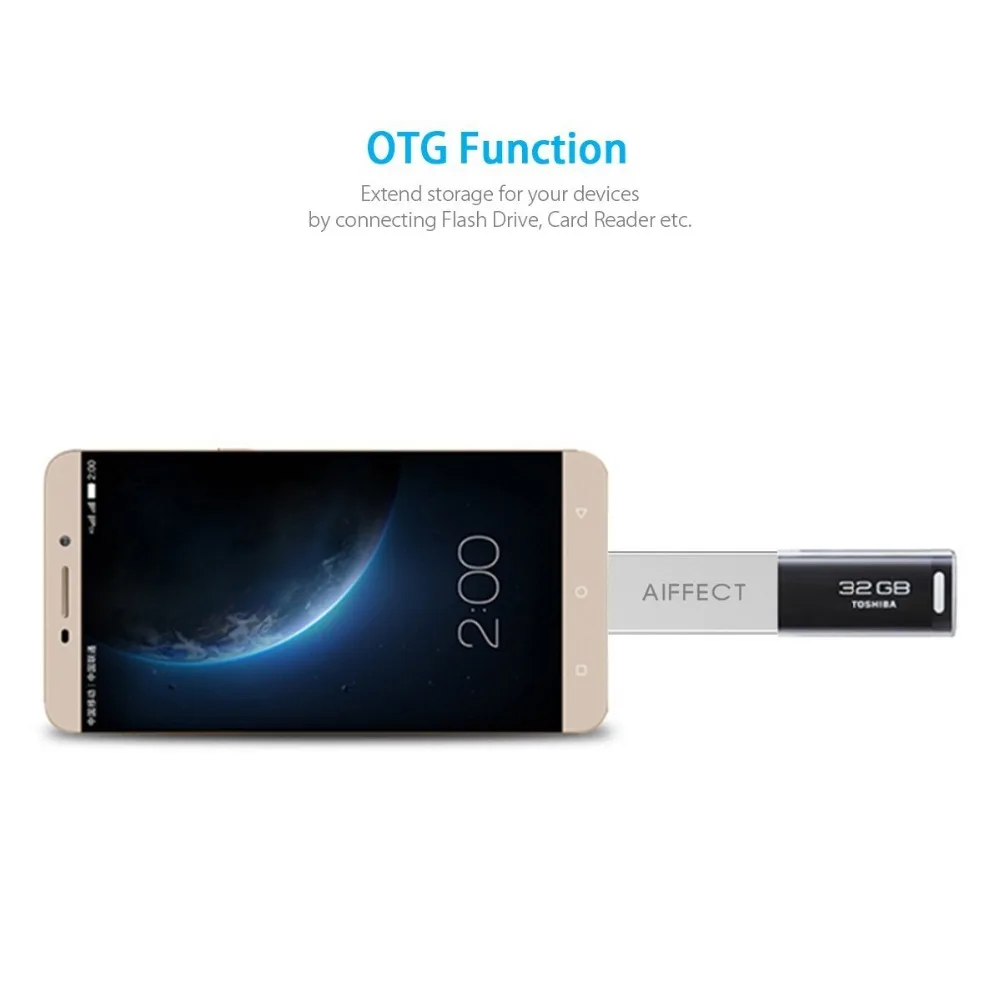 AIFFECT USB C type Мужской к 3 0 Женский конвертер адаптер OTG функция для Macbook Google Chromebook Oneplus