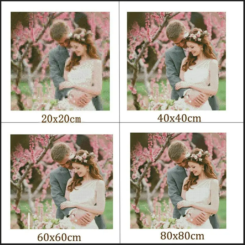 

Diamond painting cross stitch Heart-shaped Full drill square diamond embroidery hand picture handmade crystal diamond mosaic