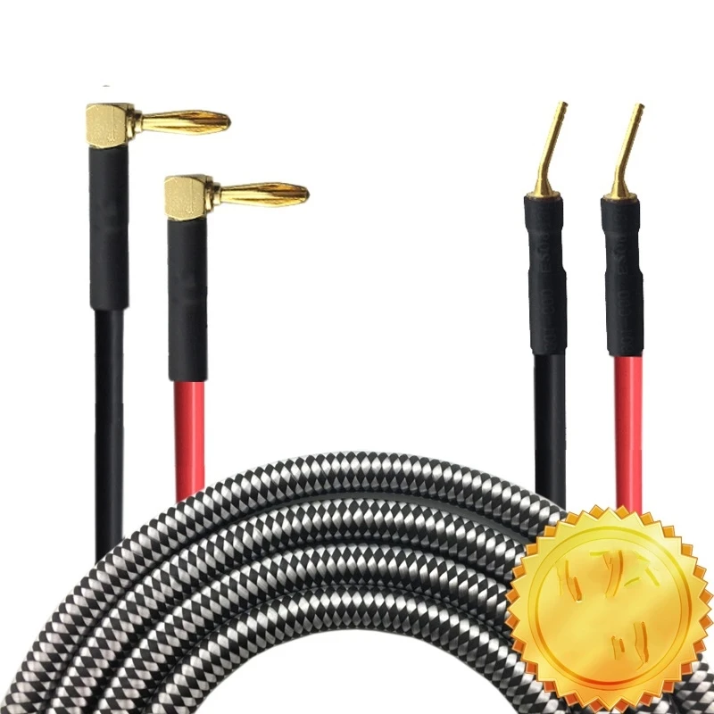 Кабель Hifi с 2 банановыми штекерами 0 штырьков для домашнего кинотеатра усилитель