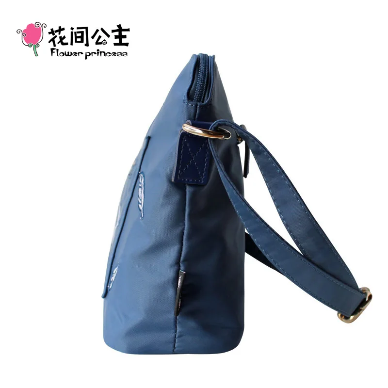 Женские нейлоновые сумки через плечо с цветочной вышивкой сумочки-мессенджеры