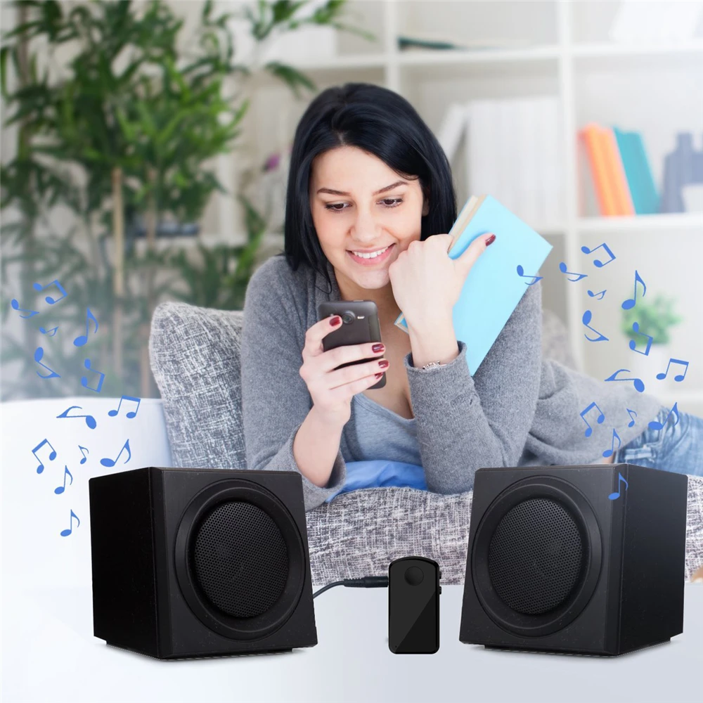 Мини Bluetooth 4 1 CSR8635 хендсфри Aux автомобильный набор Беспроводной 3 5 мм стерео