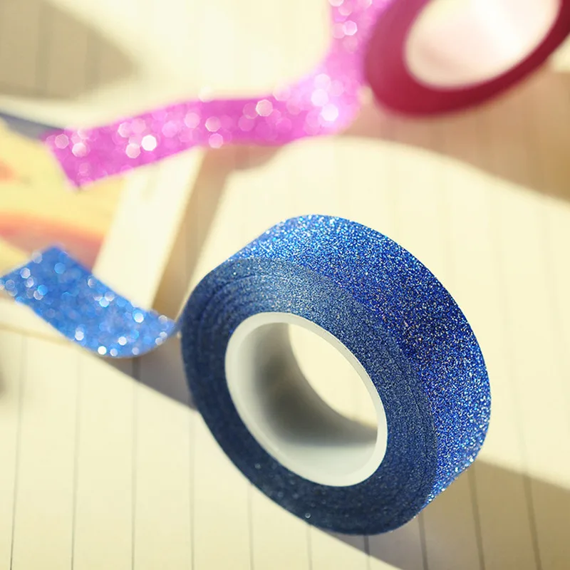 10 м DIY самоклеящаяся блестящая бумага Васи бумажная лента стикер Свадьба День