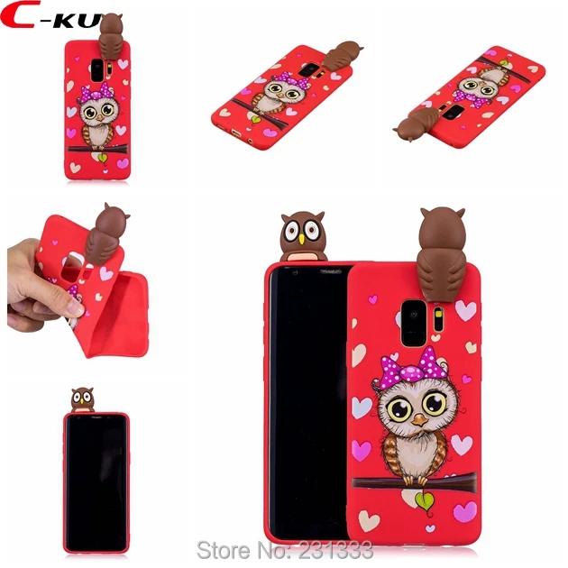 C-ku для Samsung Galaxy S9 PLUS J310 J510 J710 A3 A5 2017 A7 J3 J5 J7 3D мультяшный Мягкий ТПУ чехол Единорог