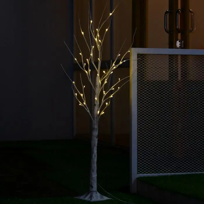 New LED Silver Birch Twig Tree Lights Warm White Lights White Branches for Christmas Home Party Wedding SF66