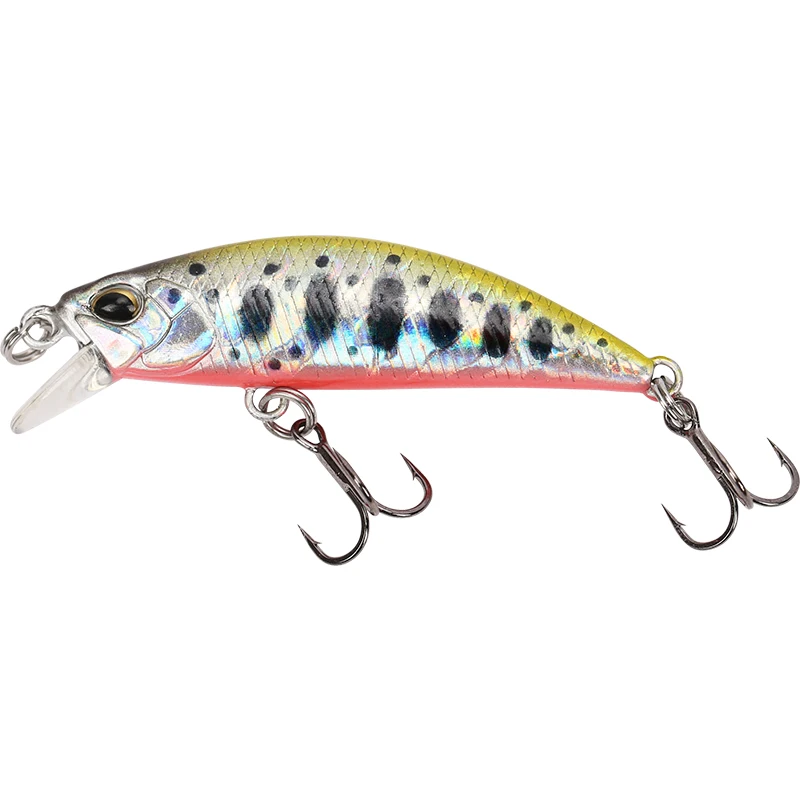 Светло-серый CASTFUN черный Minnow 5,0g 5 см, погружная блесна, все класс Smart приманка воблер свежий морской китайский окунь Minnow приманки для ловли рыбы - Цвет: Светло-серый