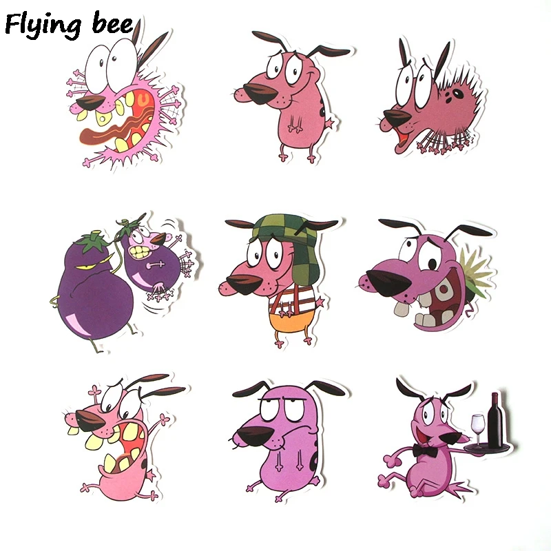Flyingbee 38 шт. креативная тема мультфильм ПВХ наклейки Скрапбукинг для телефона