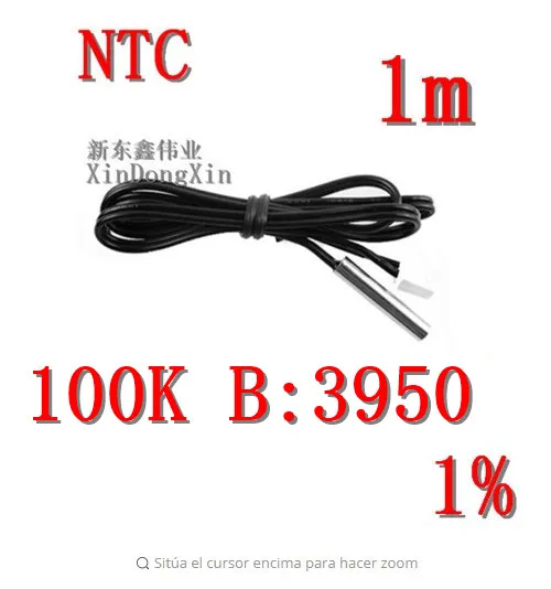 1 шт. м датчик температуры Sonda de 100 k 1% negro 3950|Кабели для MP3/MP4-плееров| |
