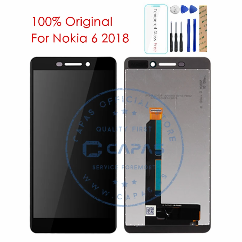Оригинальный ЖК дисплей для Nokia 6 1 сенсорная панель 2018 дигитайзер сенсорный экран