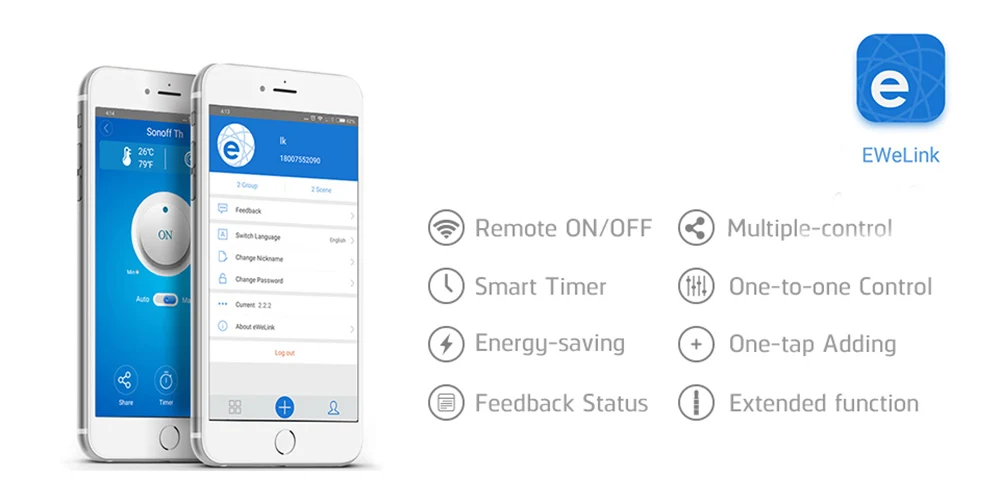 Sonoff S22 умная Wi-Fi розетка AU CN вилка Беспроводная розетка поддержка Температуры и Влажности Монитор датчик работы с Alexa