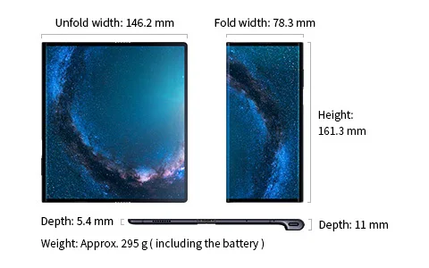 В, HuaWei mate X, сложенный экран, 5G, мобильный телефон Kirin 980 Balong 5000, Android 9,0, 8 Гб ram, 256 ГБ rom, 40.0MP, 5G, телефон