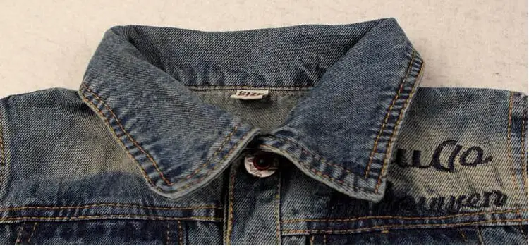 

Rlyaeiz High Quality Kids Clothes Girls Denim Jacket 2019 Spring Printed Patchwork Jeans Jackets Casual Kids Girls' Jacket 5-13Y