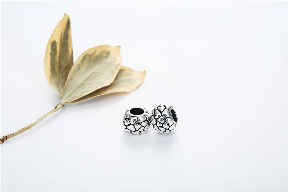 Круглые шарики из серебряного сплава 1 шт. круглые металлические для рукоделия в
