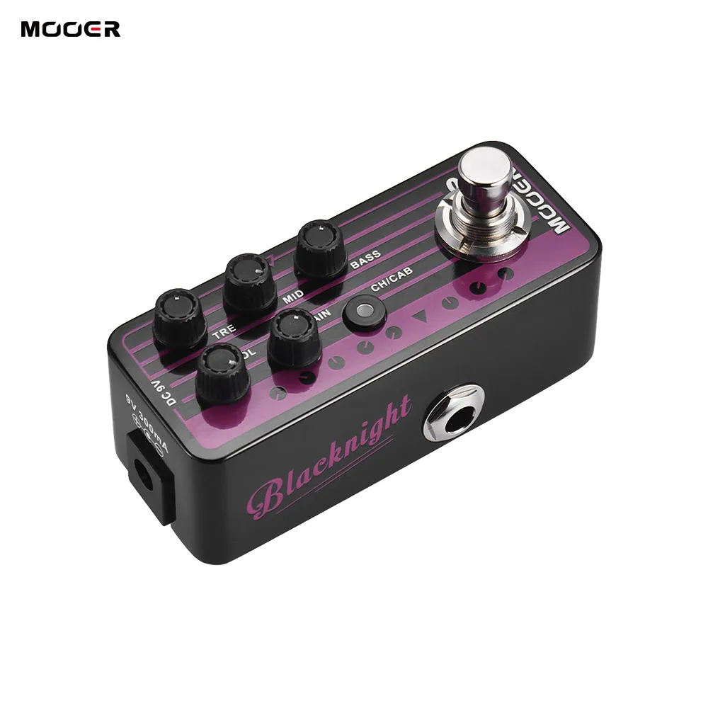 

MOOER MICRO PREAMP Series 009 Blacknight Versatile Digital Preamp Preamplifier Guitar Effect Pedal True Bypass