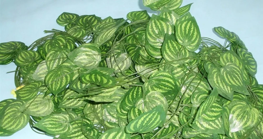 Искусственный Шелковый Плющ листьев арбуза искусственная ткань ротанга листва