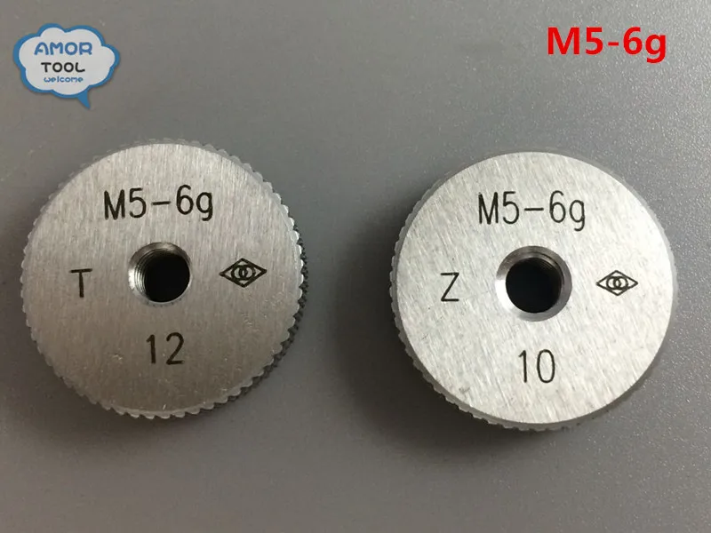

T+Z metric thread ring gage M5-6g gauge tools(set of 2 ) for detecting a standard diameter of external thread