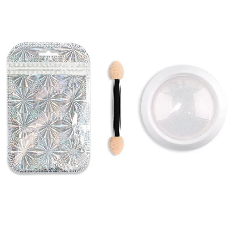 

Chrome Pearl Shell Powder Nail Art Glitter Pigment Powder Shiny Long Lasting Manicure Nail Tip Decoration Gel Polish Dust F570