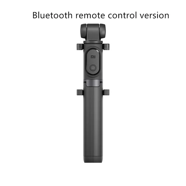 black Новейший Xiao mi монопод mi селфи палка Bluetooth штатив с беспроводным пультом дистанционного управления вращение на 360 гибкая/Проводная версия Android IOS D5 - Цвет: black