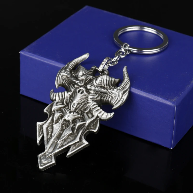 Мужской винтажный брелок Diablo III 3 с логотипом в виде лица для ключей|Брелоки| |
