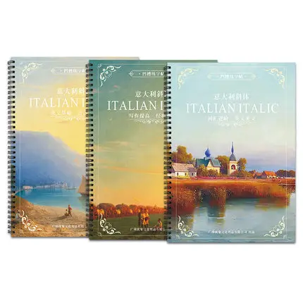 

3 book English Letter Word sentence copybook handwriting groove training copy English Alphabet words auto fades can be reused