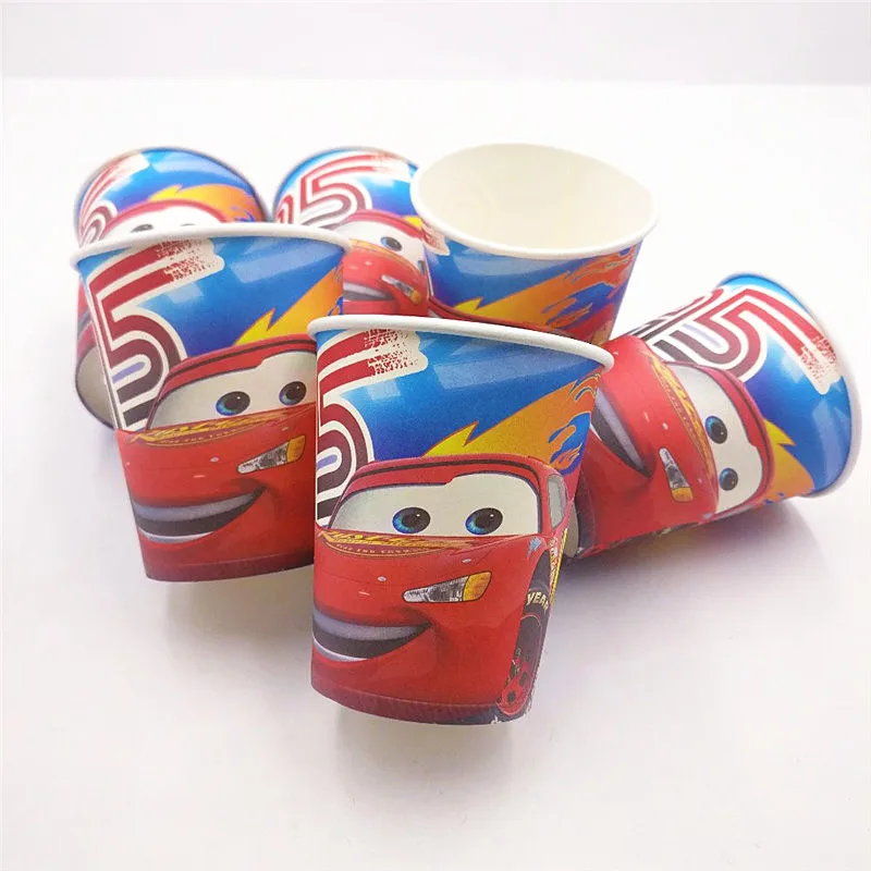 Cup-10Pcs Одноразовая Милая мультяшная коробка для конфет McQueen с изображением динозавров, Тачек, семейные вечерние коробки для дня рождения, поставка украшений для вечеринок - Цвет: Cup-10Pcs