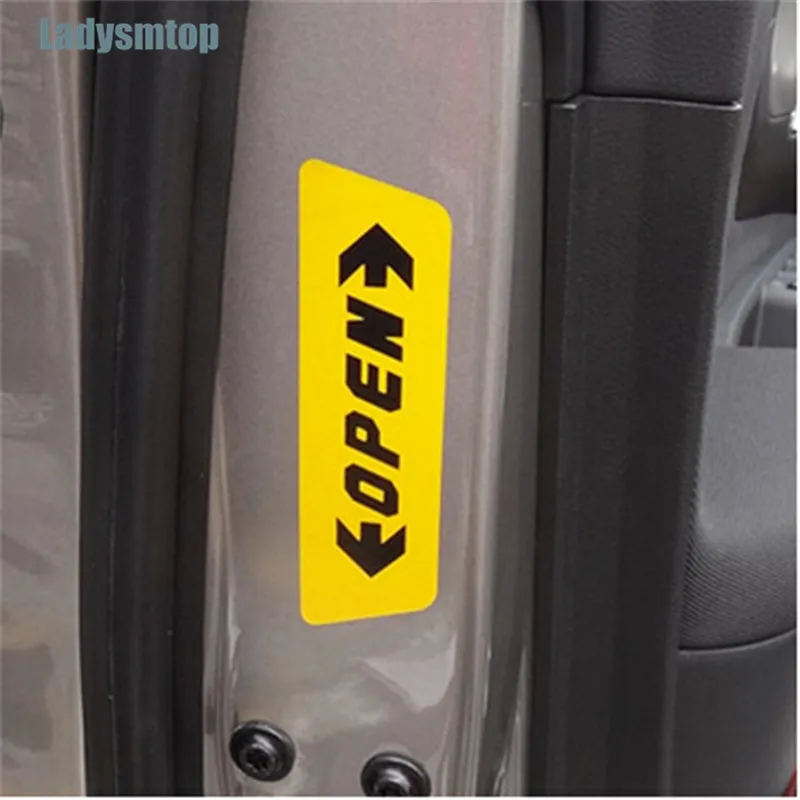 Ladysmtop Автомобильная дверь открытая Предупреждение наклейка чехол для Jeep Compass Grand