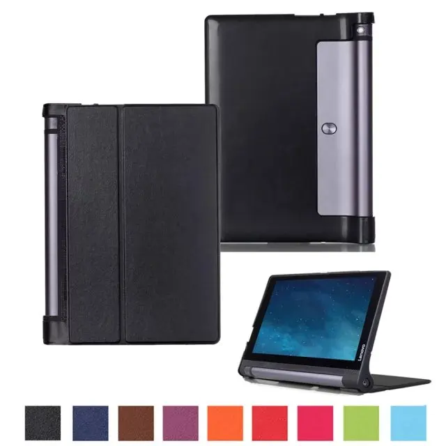 Ультратонкий Магнитный чехол книжка Custer Folio Stand из искусственной кожи для Lenovo YOGA